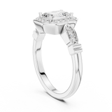 1.286 CT Round Cut Lab Grown Diamond Ring| WOKE