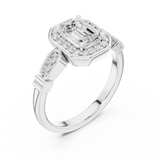 1.286 CT Round Cut Lab Grown Diamond Ring| WOKE