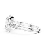 1.286 CT Round Cut Lab Grown Diamond Ring| WOKE