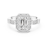 1.286 CT Round Cut Lab Grown Diamond Ring| WOKE