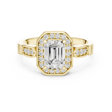 1.286 CT Round Cut Lab Grown Diamond Ring| WOKE