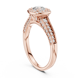 1.187 CT Round Cut Lab Grown Diamond Ring| WOKE