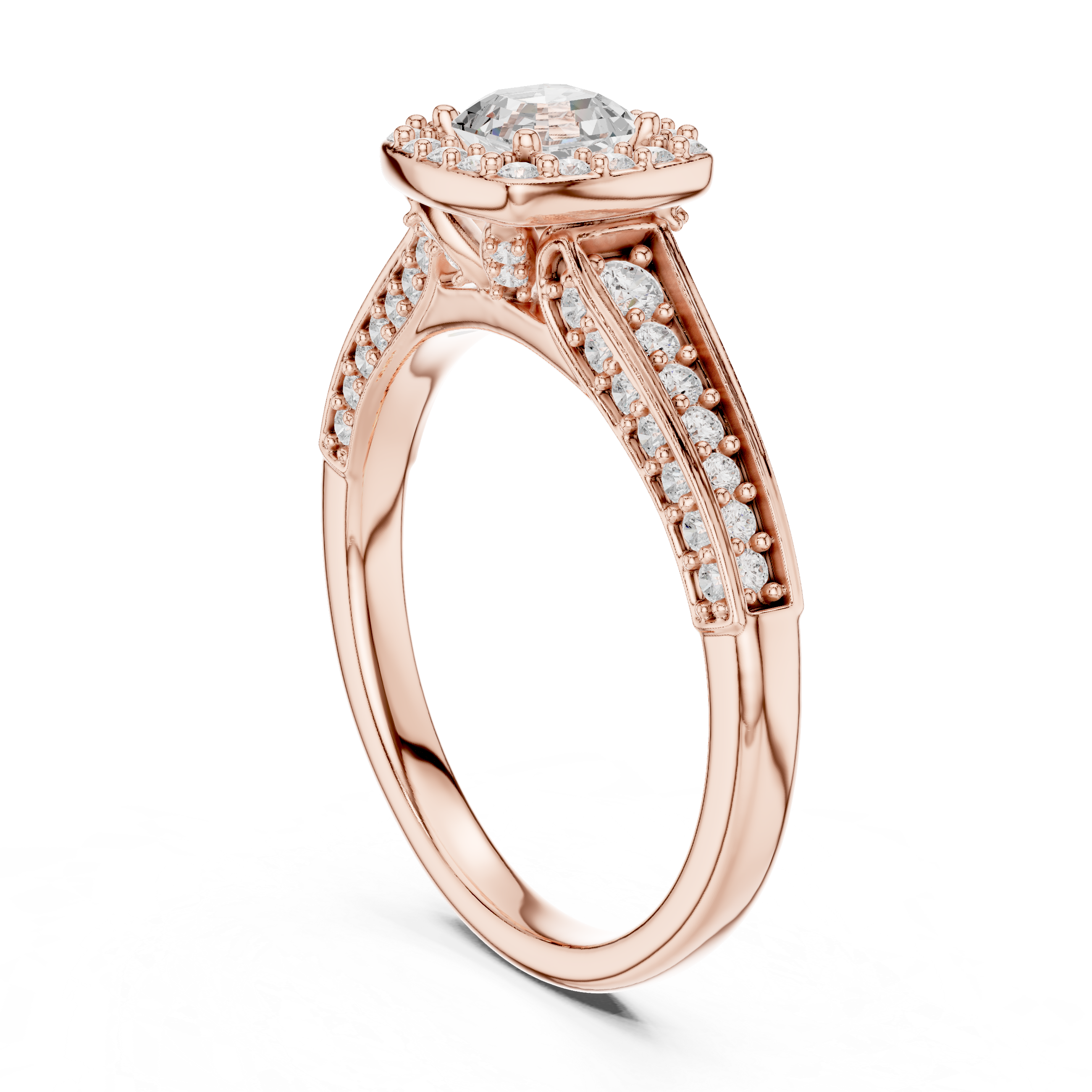 1.187 CT Round Cut Lab Grown Diamond Ring| WOKE