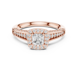1.187 CT Round Cut Lab Grown Diamond Ring| WOKE