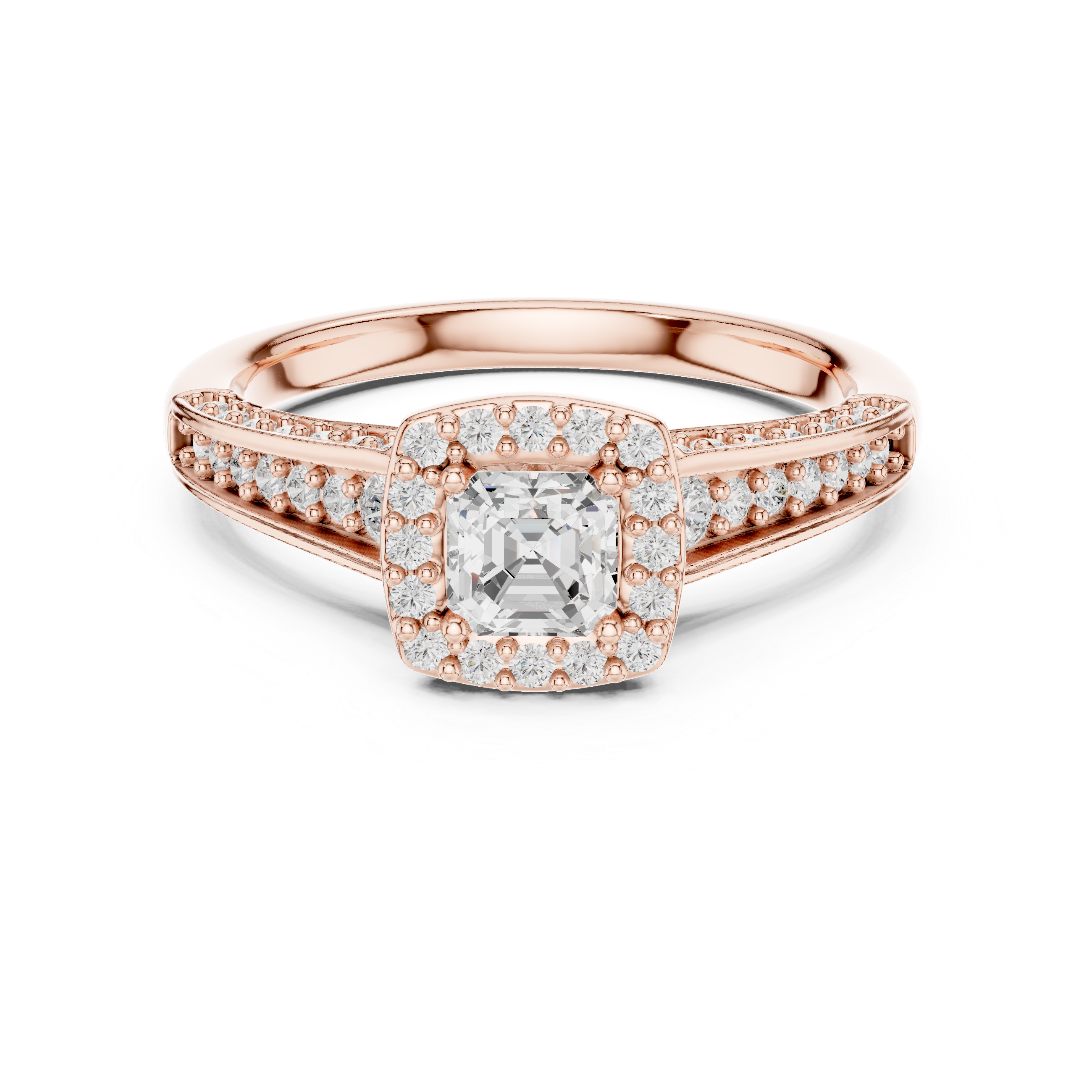 1.187 CT Round Cut Lab Grown Diamond Ring| WOKE