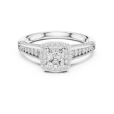 1.187 CT Round Cut Lab Grown Diamond Ring| WOKE