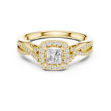 0.688  CT Round Cut Lab Grown Diamond Ring| WOKE