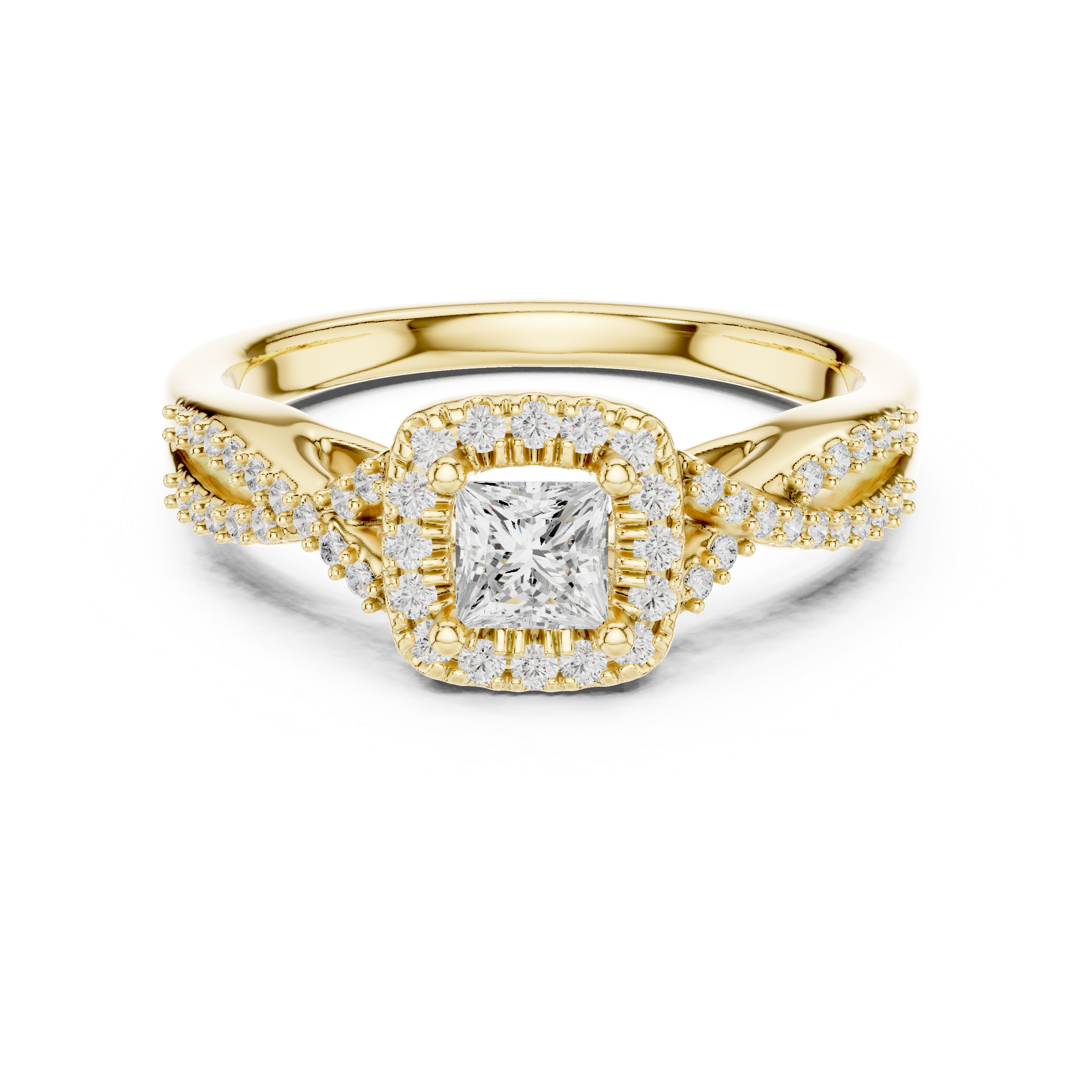 0.688  CT Round Cut Lab Grown Diamond Ring| WOKE