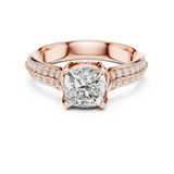 1.86 CT Round Cut Lab Grown Diamond Ring| WOKE