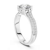 1.86 CT Round Cut Lab Grown Diamond Ring| WOKE