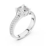 1.86 CT Round Cut Lab Grown Diamond Ring| WOKE