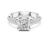 1.86 CT Round Cut Lab Grown Diamond Ring| WOKE