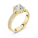 1.86 CT Round Cut Lab Grown Diamond Ring| WOKE