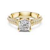 1.86 CT Round Cut Lab Grown Diamond Ring| WOKE