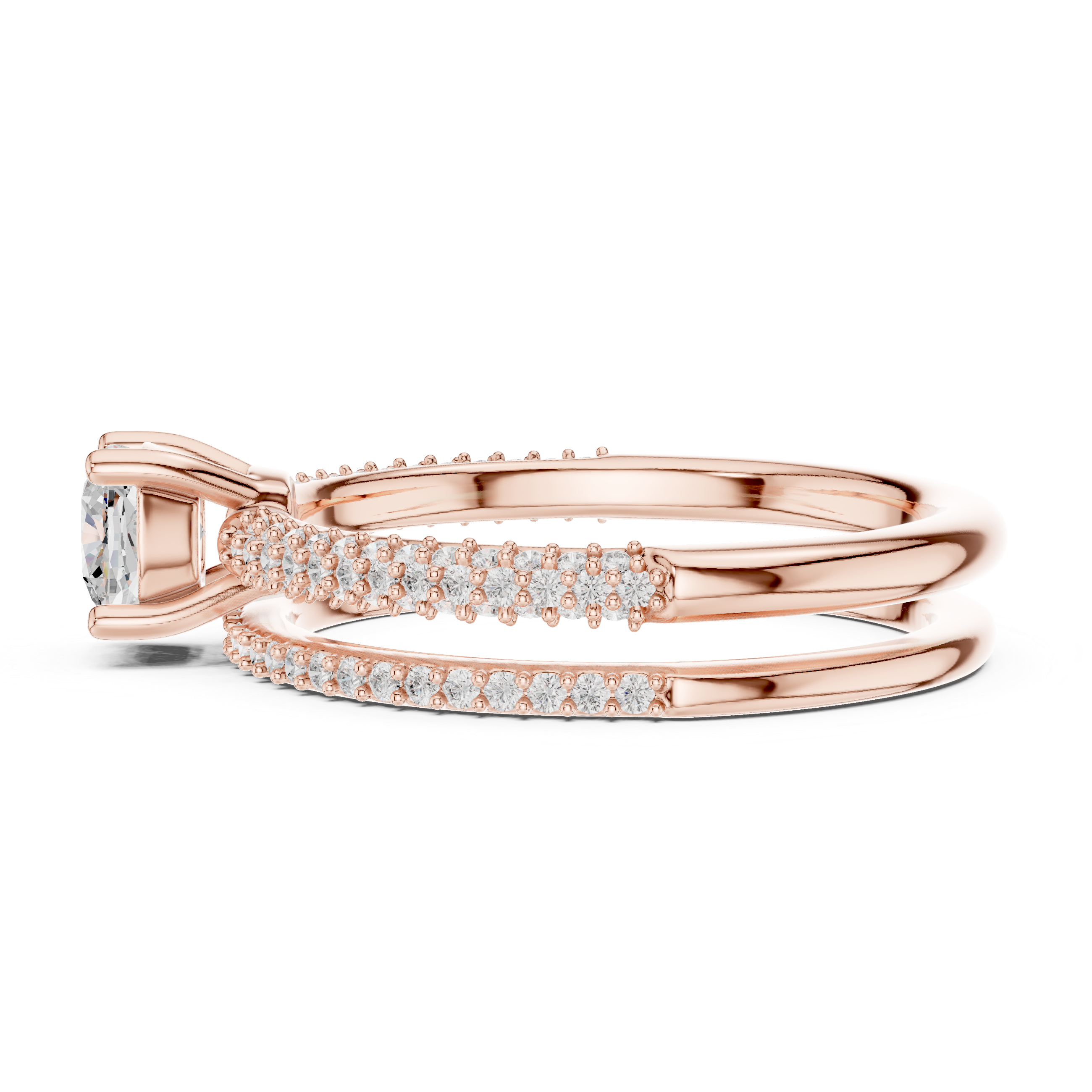 1.022 CT Round Cut Lab Grown Diamond Ring| WOKE