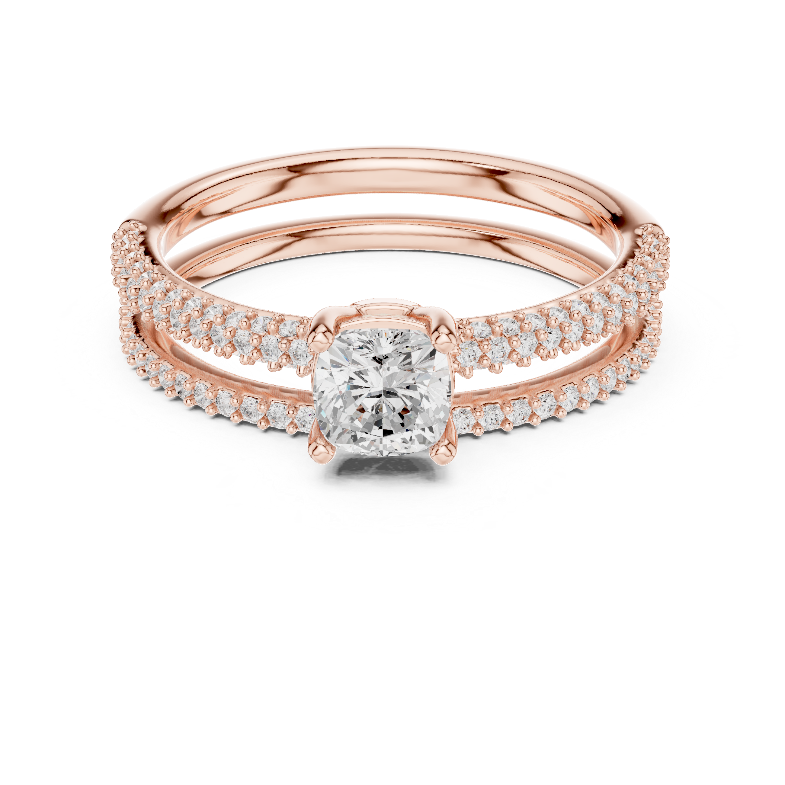 1.022 CT Round Cut Lab Grown Diamond Ring| WOKE