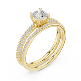 1.022 CT Round Cut Lab Grown Diamond Ring| WOKE