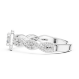 0.858 CT Round Cut Lab Grown Diamond Ring| WOKE