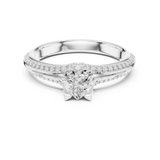 0.84 CT Round Cut Lab Grown Diamond Ring| WOKE