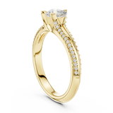 0.84 CT Round Cut Lab Grown Diamond Ring| WOKE