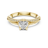 0.84 CT Round Cut Lab Grown Diamond Ring| WOKE