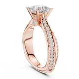 2.59 CT Princess Cut Lab Grown Diamond Ring| WOKE