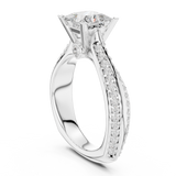 2.59 CT Princess Cut Lab Grown Diamond Ring| WOKE