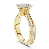 2.59 CT Princess Cut Lab Grown Diamond Ring| WOKE