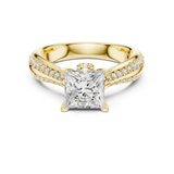 2.59 CT Princess Cut Lab Grown Diamond Ring| WOKE