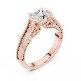 1.706CT Princess Cut Lab Grown Diamond Ring| WOKE