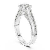 1.706CT Princess Cut Lab Grown Diamond Ring| WOKE