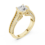1.706CT Princess Cut Lab Grown Diamond Ring| WOKE