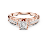 1.156 CT Princess Cut Lab Grown Diamond Ring| WOKE