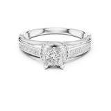 1.156 CT Princess Cut Lab Grown Diamond Ring| WOKE