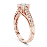 0.922 CT Radiant Cut Lab Grown Diamond Ring| WOKE