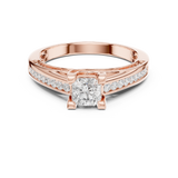 0.922 CT Radiant Cut Lab Grown Diamond Ring| WOKE