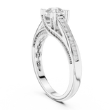 0.922 CT Radiant Cut Lab Grown Diamond Ring| WOKE