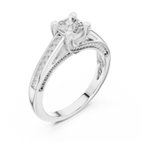 0.922 CT Radiant Cut Lab Grown Diamond Ring| WOKE