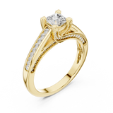 0.922 CT Radiant Cut Lab Grown Diamond Ring| WOKE