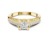 0.922 CT Radiant Cut Lab Grown Diamond Ring| WOKE