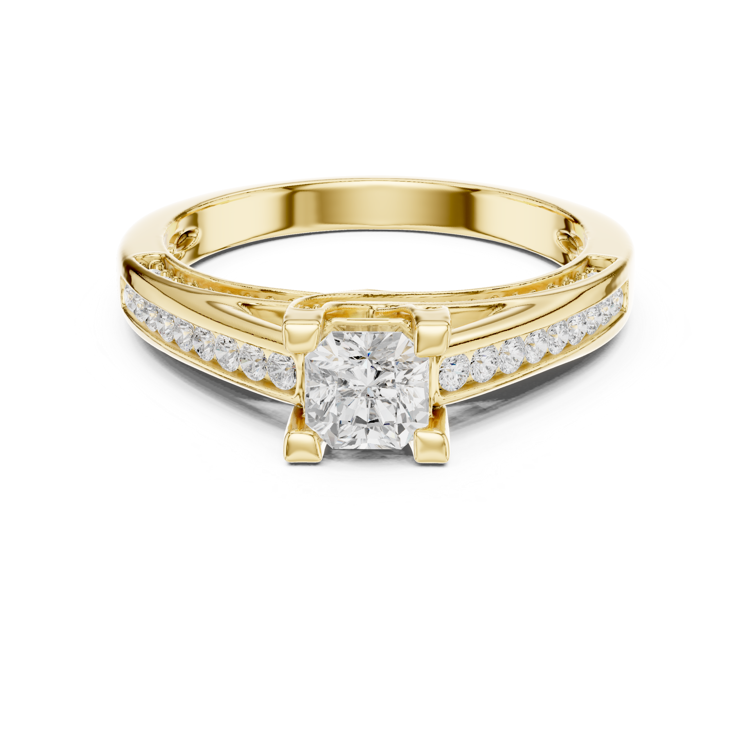 0.922 CT Radiant Cut Lab Grown Diamond Ring| WOKE