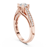 0.922 CT Radiant Cut Lab Grown Diamond Ring| WOKE