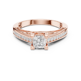 0.922 CT Radiant Cut Lab Grown Diamond Ring| WOKE