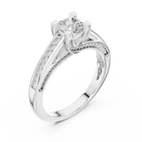 0.922 CT Radiant Cut Lab Grown Diamond Ring| WOKE