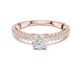 1.33 CT Round Cut Lab Grown Diamond Ring| WOKE