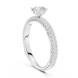 1.33 CT Round Cut Lab Grown Diamond Ring| WOKE