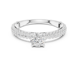 1.33 CT Round Cut Lab Grown Diamond Ring| WOKE