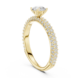 1.33 CT Round Cut Lab Grown Diamond Ring| WOKE