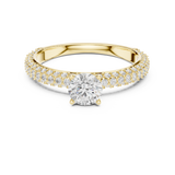 1.33 CT Round Cut Lab Grown Diamond Ring| WOKE