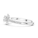 0.95 CT Round Cut Lab Grown Diamond Ring| WOKE
